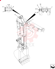 Схема (30SR-5) - COMPACT CRAWLER EXCAVATOR - ASN PW14-46519 (NA) (1/08-12/11) PW12B00147F1