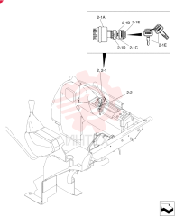 Схема (30SR-5) - COMPACT CRAWLER EXCAVATOR - ASN PW14-46519 (NA) (1/08-12/11) PW03M01869F1