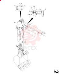 Схема (35SR-5) - COMPACT CRAWLER EXCAVATOR - ASN PX15-21105 (NA) (1/08-12/13) PX12B00120F1