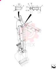 Схема (35SR-5) - COMPACT CRAWLER EXCAVATOR - ASN PX15-21105 (NA) (1/08-12/13) PX12B00122F1