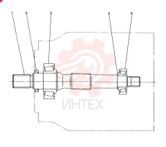 SHAFT ASSY (FRONT) CONSISTS OF THE FOLLOWING PARTS 2410R162F1