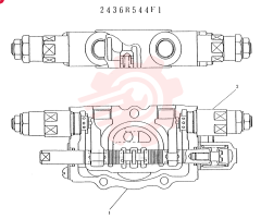 Схема (K903) - MARK II EXCAVATOR BTW LE6601 - LE7871 (1/88-12/03) 2436R544F1
