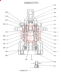 Схема (K903) - MARK II EXCAVATOR BTW LE6601 - LE7871 (1/88-12/03) 2436U1277F1