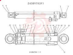 Схема (K903) - MARK II EXCAVATOR BTW LE6601 - LE7871 (1/88-12/03) 2438U703F1