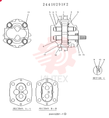 HYDRAULIC PUMP 2441U291F2