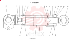 CYLINDER ASSY (BUCKET) 2438U968F1