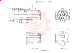 JOINT ASSY,SWIVEL 24100J10013F1