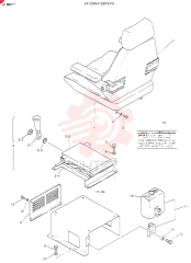 SEAT ASSY  LE6601-, Serial Range: -LE6654