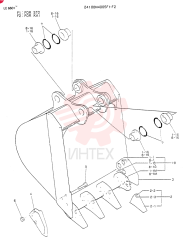 BUCKET ASSY (0.25 M³) (0.32 CU.YD)