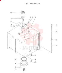 TANK ASSY, FUEL, CONSISTS OF REF. 2 TO 23