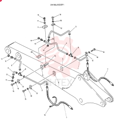 HYDR LINES ASSY, EXTRA 24100J5025F1