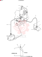 HYDR LINES, BRAKE PARKING 24100N4050F1