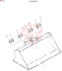 BUCKET ASSY, FINISHING 24100P1630F1