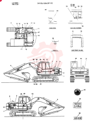 Схема (K904) - MARK II EXCAVATOR ASN YW1119 (1/88-12/03) 24100J10843F1