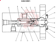Схема (K904) - MARK II EXCAVATOR ASN YW1119 (1/88-12/03) 2436U1200F1