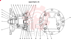 Схема (K904) - MARK II EXCAVATOR ASN YW1119 (1/88-12/03) 2441U754F2