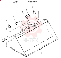 BUCKET ASSY FINISHING 24100P2621F1