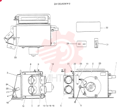 Схема (K904) - MARK II EXCAVATOR BTW YW0101 - YW1118 (1/88-12/03) 24100J6257F2