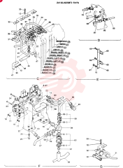HYDR LINES,UPP, Serial Range: LW7801-LW7914 24100J6239F2 (2)