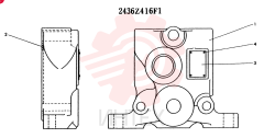 Схема (K904L) - MARK II EXCAVATOR ASN LX1526 (1/88-12/03) 2436Z416F1
