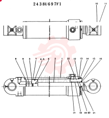 Схема (K904L) - MARK II EXCAVATOR ASN LX1526 (1/88-12/03) 2438U697F1