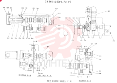 Схема (K904L) - MARK II EXCAVATOR BTW LX1501 - LX1525 (1/88-12/03) 2436U1252F1 (2)