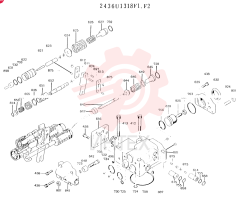 Схема (K904L) - MARK II EXCAVATOR BTW LX1501 - LX1525 (1/88-12/03) 2436U1318F1