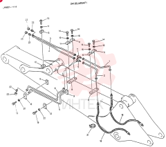Схема (K905) - EXCAVATOR BTW LP0601 - LP1600 (1/82-12/03) 24100J4934F1