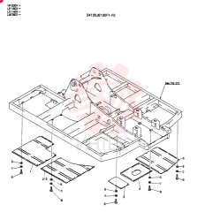 COVER,UNDER, Serial Range: LP1401--LP1870
