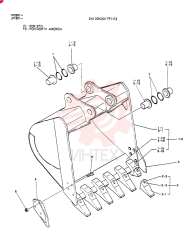 BUCKET ASSY,0.6 CUBIC METER(0.78 CUBIC YARD)