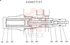 VALVE ASSY, RELIEF 2436R771F1