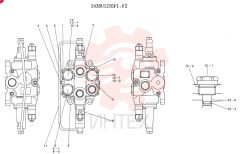 Схема (K905) - MARK II EXCAVATOR BTW LP2401-LP3407 (1/00-12/03) 2436U1210F1