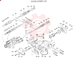 Схема (K905) - MARK II EXCAVATOR BTW LP2401-LP3407 (1/00-12/03) 2436U1318F1