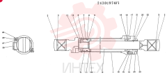 Схема (K905) - MARK II EXCAVATOR BTW LP2401-LP3407 (1/00-12/03) 2438U974F1