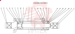Схема (K905) - MARK II EXCAVATOR BTW LP2401-LP3407 (1/00-12/03) 2438U1013F1