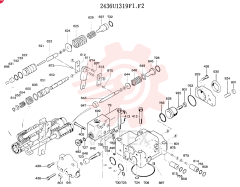 Схема (K905) - MARK II EXCAVATOR BTW LP2401-LP3407 (1/00-12/03) 2436U1319F1