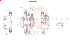 Схема (K905LC) - EXCAVATOR ASN YP1282 (1/85-12/03) 2436U1236F1