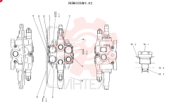 Схема (K905LC) - EXCAVATOR ASN YP1282 (1/85-12/03) 2436U1210F1