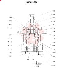 Схема (K905LC) - EXCAVATOR ASN YP1282 (1/85-12/03) 2436U1277F1