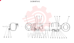 Схема (K905LC) - EXCAVATOR ASN YP1282 (1/85-12/03) 2438U971F2