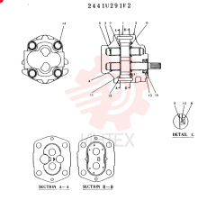 HYDRAULIC PUMP 2441U291F2