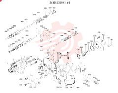 Схема (K905LC) - EXCAVATOR ASN YP1282 (1/85-12/03) 2436U1319F1