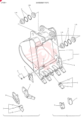 BUCKET ASSY, H. D. 24100N2861F1