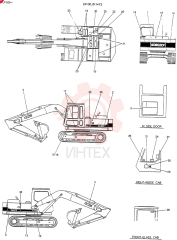 Схема (K905LC) - EXCAVATOR BTW YP0115 - YP0301 (1/85-12/03) 24100J5114F3