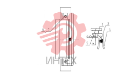 Замок оконный 34C1014 000