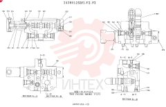 Схема (K905LC) - MARK II EXCAVATOR ASN YPU00001 (1/87-12/03) 2436U1252F1 (2)