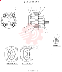 HYDRAULIC PUMP 2441U291F2