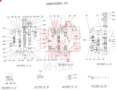 Схема (K905LC) - MARK II EXCAVATOR ASN YPU00001 (1/87-12/03) 2436U1330F1 (2)