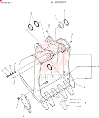 BUCKET ASSY, 0.45M³