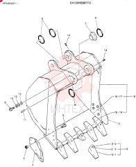 BUCKET ASSY, O.6M³